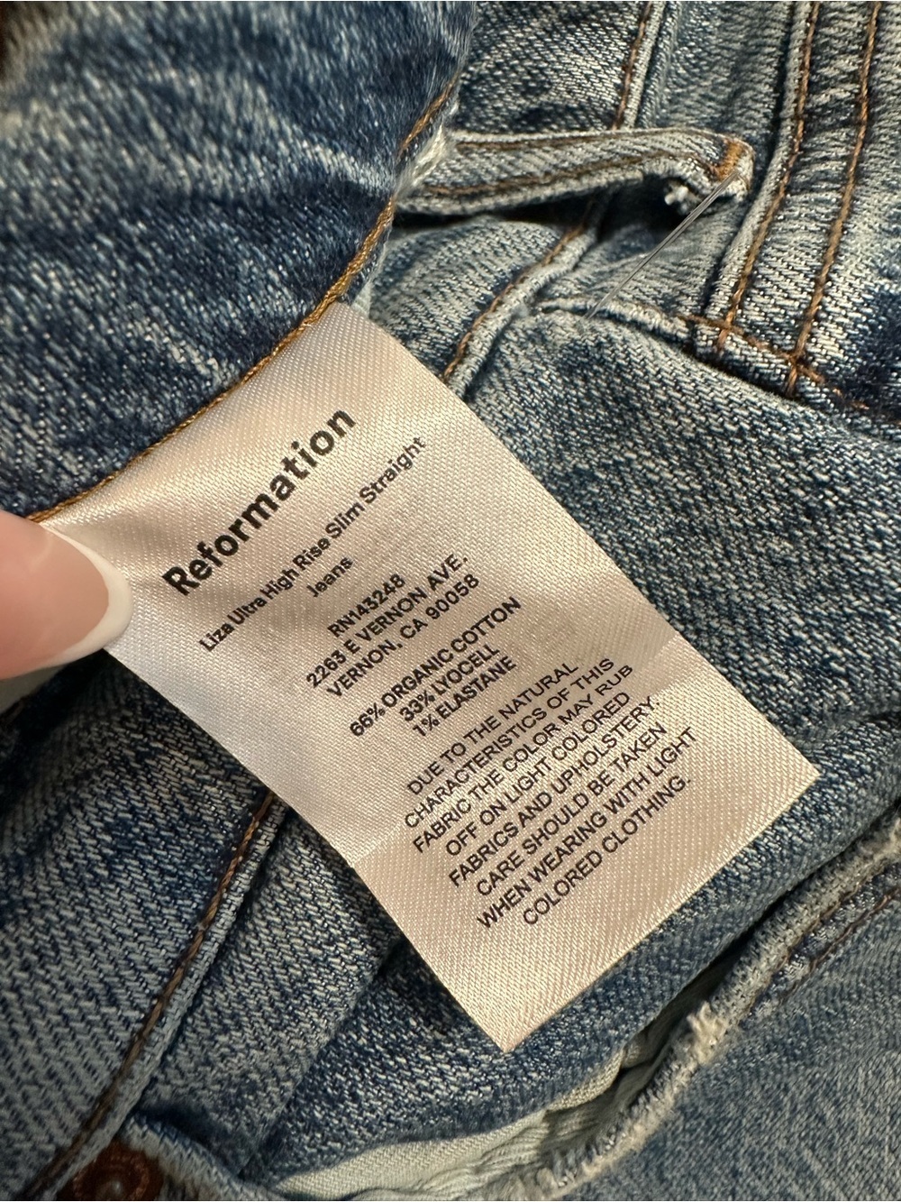 Reformation Liza Ultra high rise slim straight jeans size 26 - Picture 4 of 9